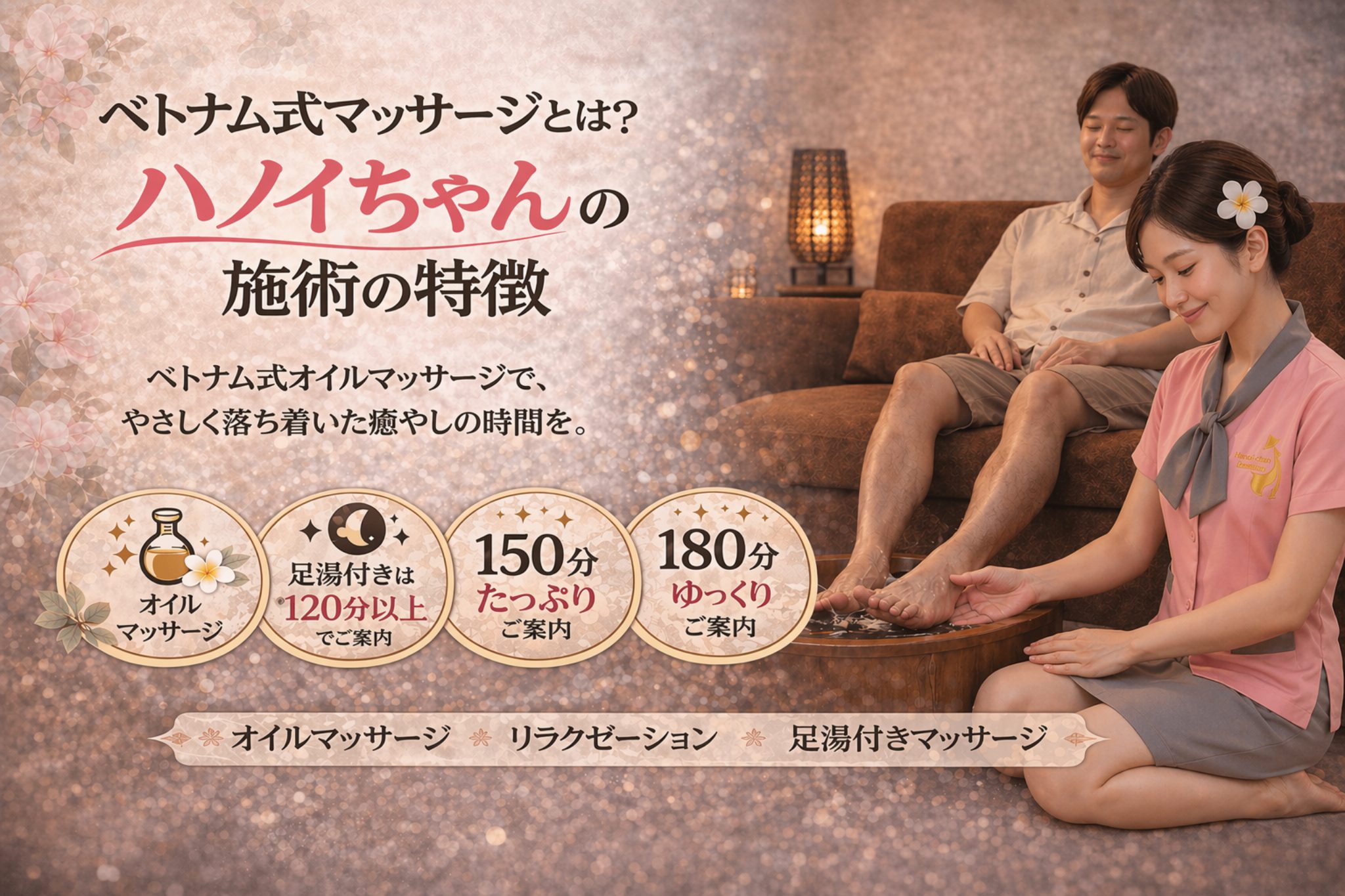 ベトナム式マッサージとは？ハノイちゃんの施術の特徴